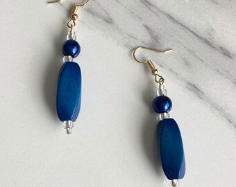 Dangly Blue Earrings
