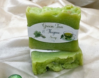 Green Tea and Thyme Goat Milk Soap