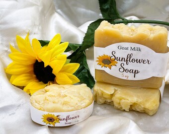 Sunflower Goat Milk Soap