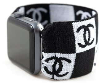 chanel elastic apple watch band
