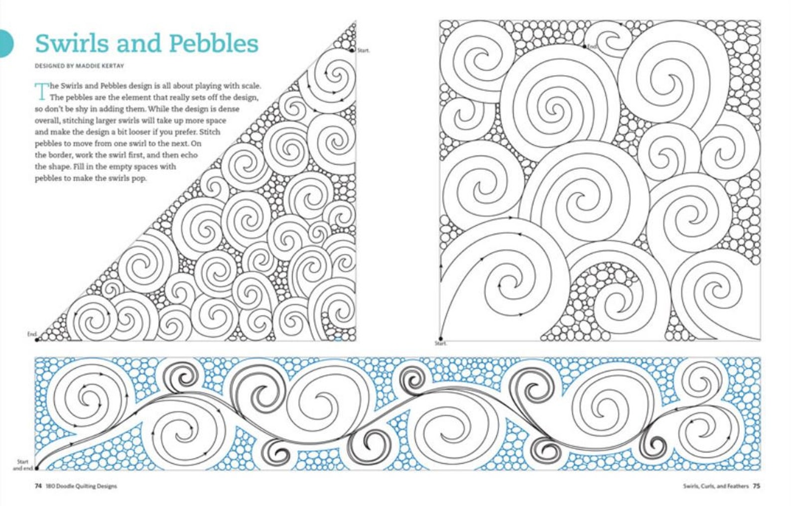 180 Doodle Quilting Designs Free Motion Ideas for Blocks Etsy