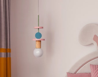 Lámpara colgante para decoración de habitación de niños, lámpara colgante para decoración de guardería, pantalla de lámpara para decoración de habitación de bebé