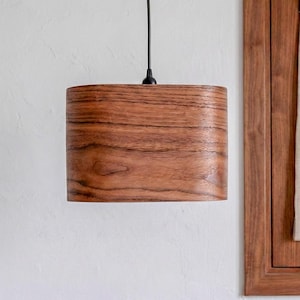 Walnut Pendant Light, Lighting Chandelier Home Decor, Nordic Style Hanging Lamp