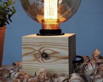 Skandinavisches Dekor moderne Tischlampe, Rustikales Dekor Nachttischlampe, Moderne Bauernhaus kleine Tischlampe
