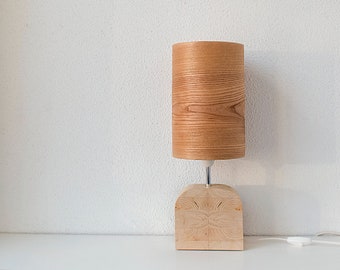 Scandinavian decor modern table lamp, Rustic decor bedside lamp, Minimalist decor small table lamp