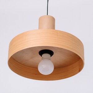 Minimal maple wood chandelier hanging lamp for kitchen island lighting
