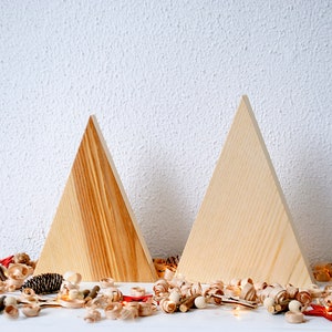 Wood Christmas tree, Set of 2 Rustic decor wooden Christmas tree, Farmhouse Christmas Mini Christmas tree