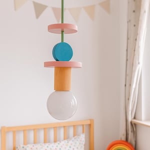 Adorable Baby Room Lamp Shade, Perfect Nursery Decor Addition, Whimsical Nursery Pendant Light for Kids Room Decor