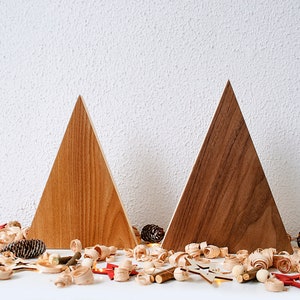 Wood Christmas tree, Set of 2 Rustic decor wooden Christmas tree, Farmhouse Christmas Mini Christmas tree