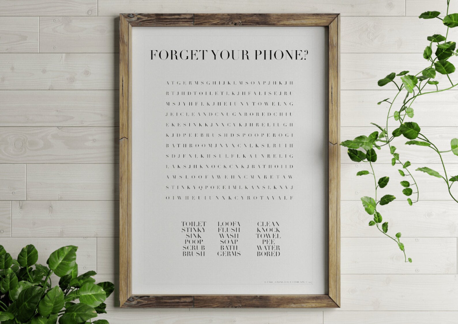 Crossword Funny Bathroom Art Bathroom Print Adult Humor Etsy