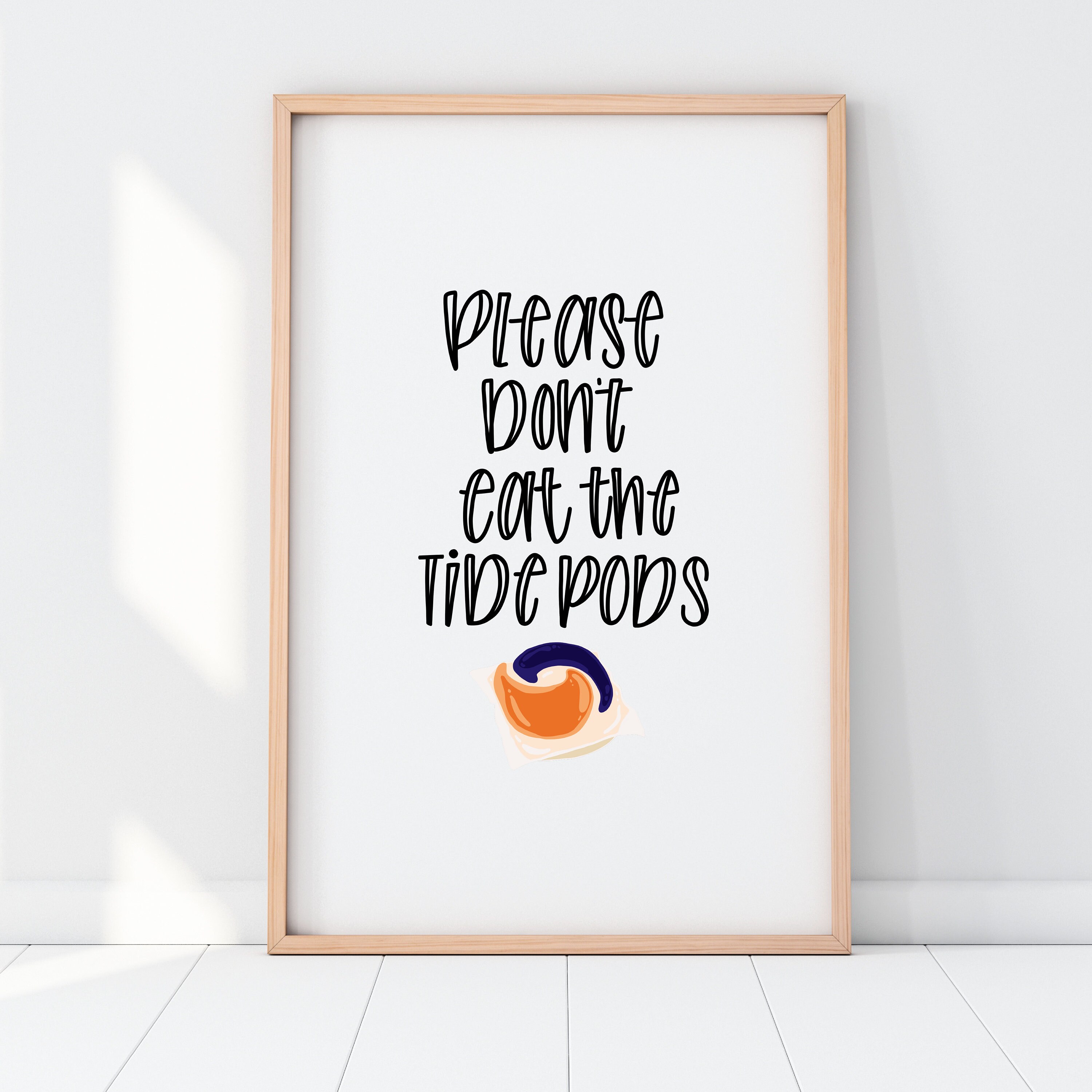 Funny Laundry room art, Laundry print, Adult humor, Tide pod art