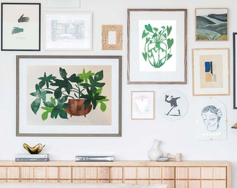 Philodendron Squamiferum A2 Collage print