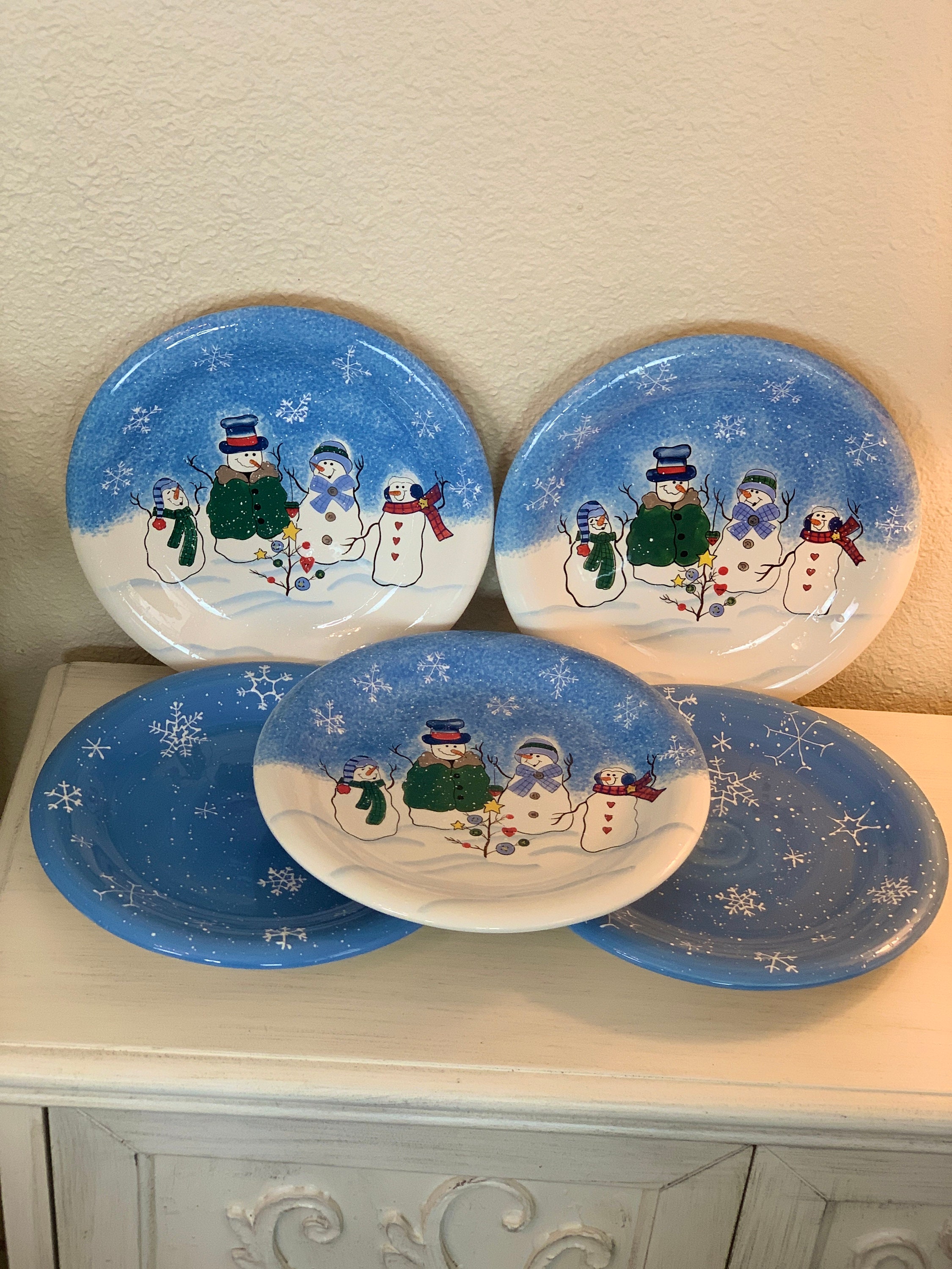 Button up Snowman and Snowflake Dinner Plates by Sonoma -  Canada