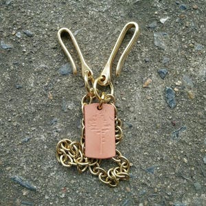 Solid brass wallet chain, Solid brass, Wallet chain, Gift for him