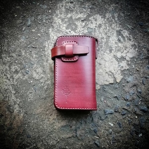 Carteras medianas hechas a mano, Cartera de hombre, Cuero curtido vegetal, Cartera personalizada