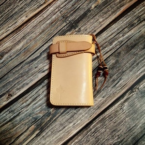Mittelgroße Brieftasche, Handgefertigte Leder Biker Brieftasche, Leder Portemonnaie, Herren Brieftasche aus veg-tan Leder, Personalisiertes Handgefertigtes Geschenk