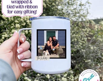 Personalized Photo Coffee Mug: Insulated Stainless Steel Travel Cup with Custom Picture