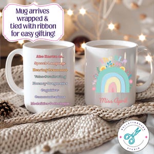 Personalized Speech Language Pathologist Mug - Custom SLP Gift - Appreciation Coffee Cup for Therapist