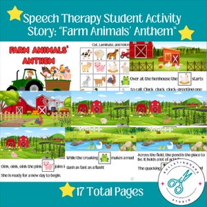 Speech Therapy Matching Activities: SLP Worksheets for Early Childhood Education & Special Ed