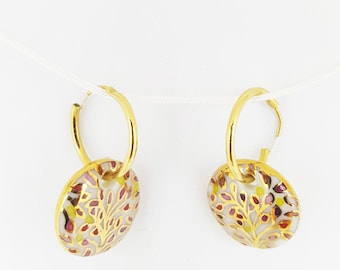 Porcelain Earrings / Porcelain / Porcelain Jewelry / Leaves / Royal Porcelain / White and Fine Porcelain