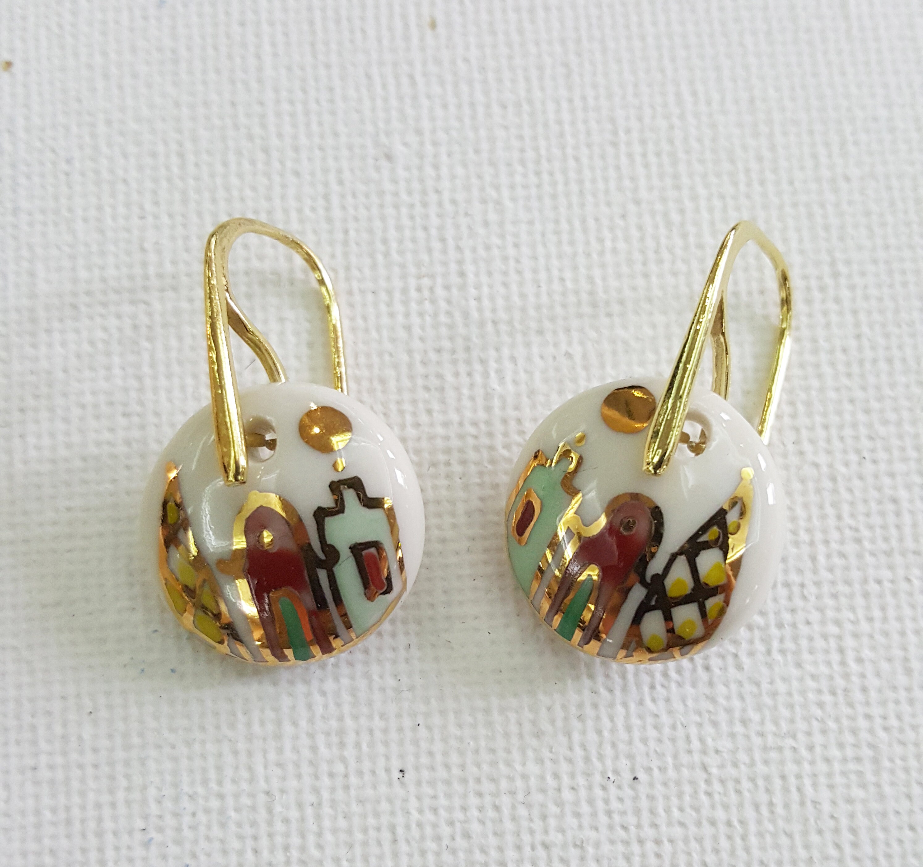 Earrings From Porcelain/ Earrings / Porcelain / White and Fine Etsy