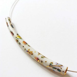 Porcelain necklace / porcelain / porcelain jewelry / jewelry / hand painting / pendant
