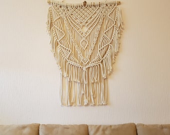 Große Makramee Wandbehang; Boho Dekor