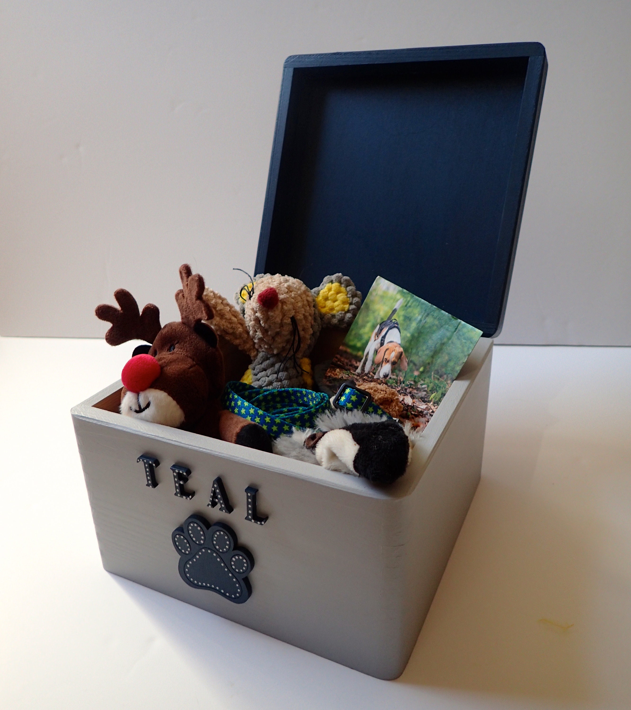 Personalise Dog Memory Box Rustic Pet Keepsake Box Wooden Etsy