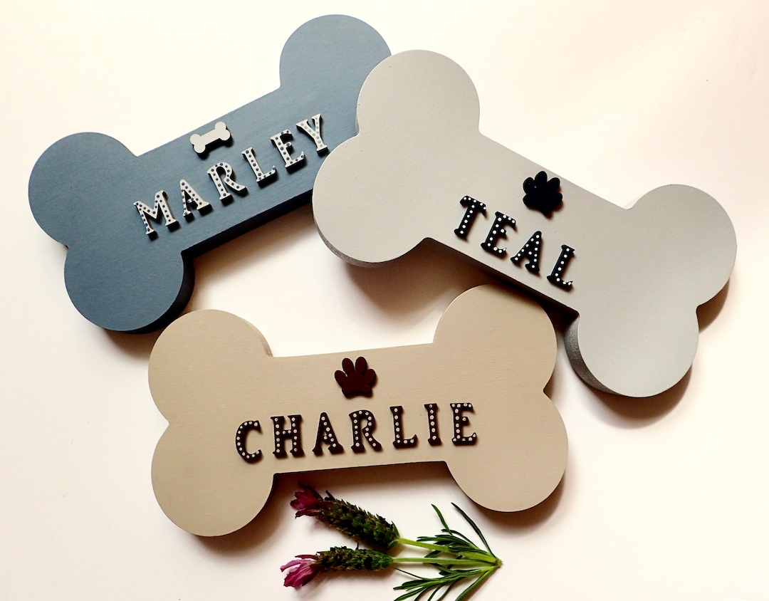 personalised-dog-name-sign-dog-house-sign-custom-dog-bone-etsy