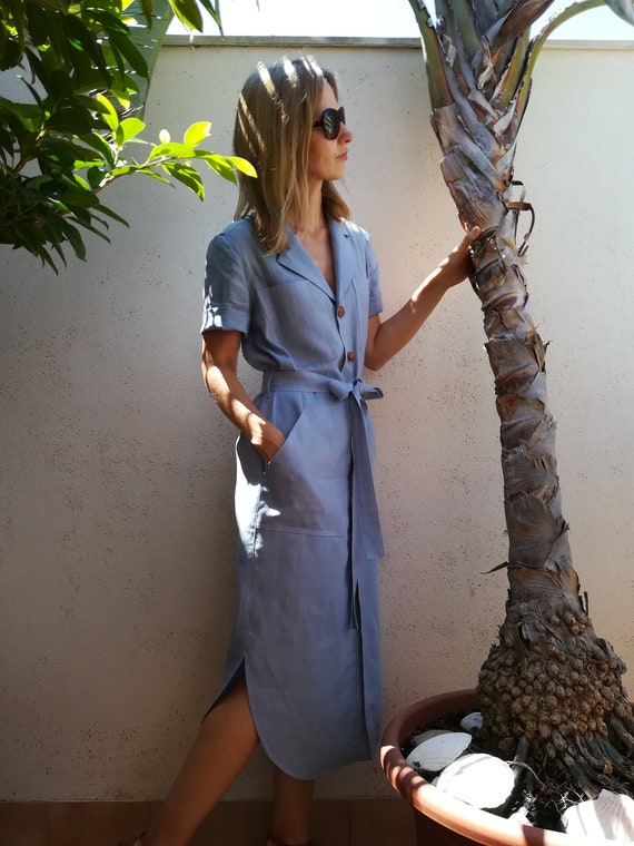 mid length shirt dress