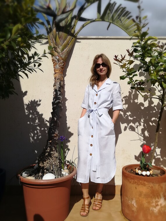 mid calf shirt dress