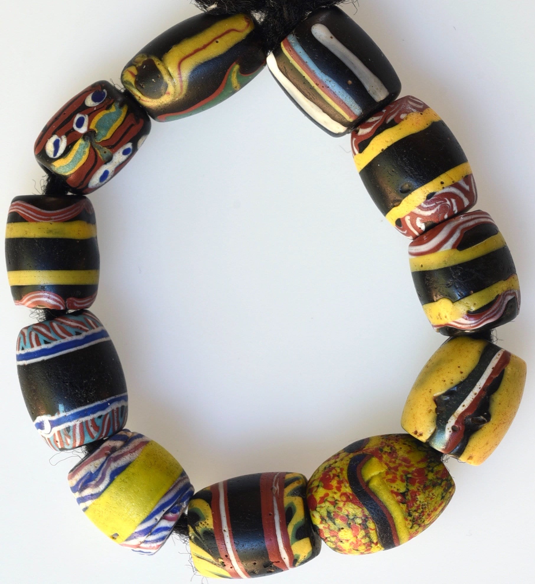 Unisex Lava Bead Bracelet with African Trade Bead – Soul Design Jewellery