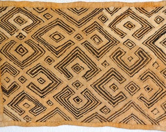 ヴィンテージ クバ布 - アフリカの織物 - 民族織物 - アフリカの壁装飾 ヴィンテージ クバ布 - アフリカの織物 - 民族織物 - アフリカの壁装飾