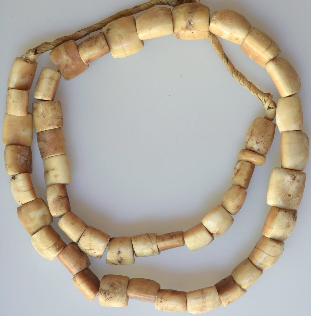 28 Inch Strand of Yoruba Arca Shell Beads - Vintage African Trade Beads ...