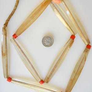30 inch Strand of Extra Large Rare Antique Bohemian Faceted Glass Beads - Vintage African Trade Beads - BO1019A