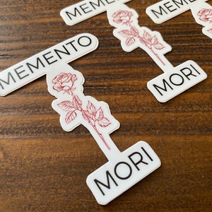 3 Memento Mori Rose Sticker Set | (Stoic Philosophy | Remember You Will Die)