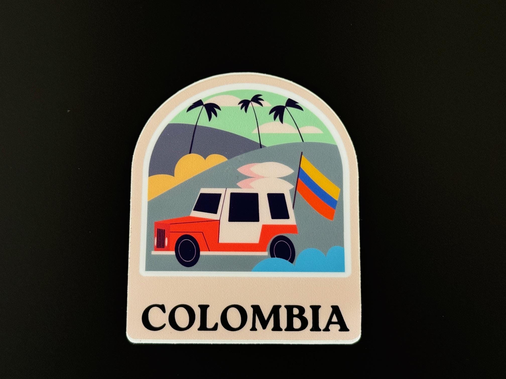3 Colombian Vibrant Culture Sticker | Handcrafted Art Celebrating ...