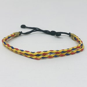 Colombian Lanyard Bracelet made in Medellin, Colombian Flag Colors, Pulsera Colores de la bandera Colombiana