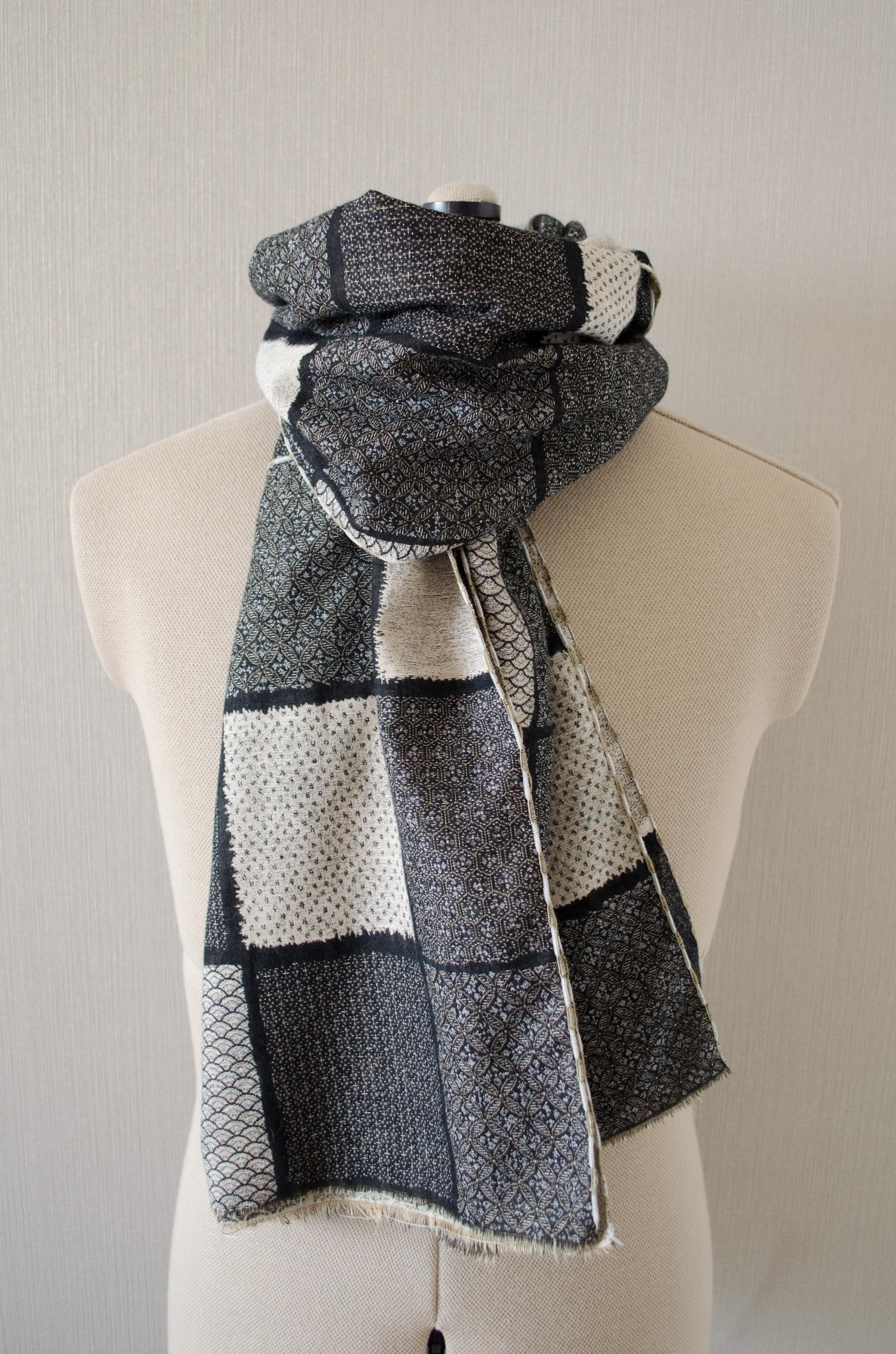 Japanese Traditional Kimono Double Woven Jacquard Reversible