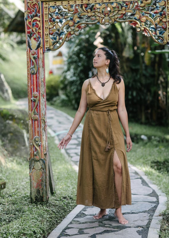 chinese dress ladies Boho Maxi Dress – Trinity Clothing main image 1