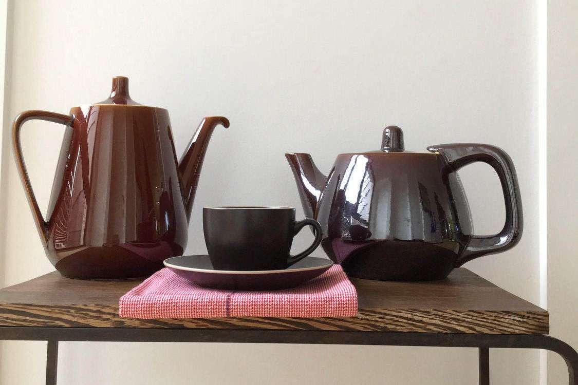 Cafetières Villeroy et Boch Vintage Céramique Marron