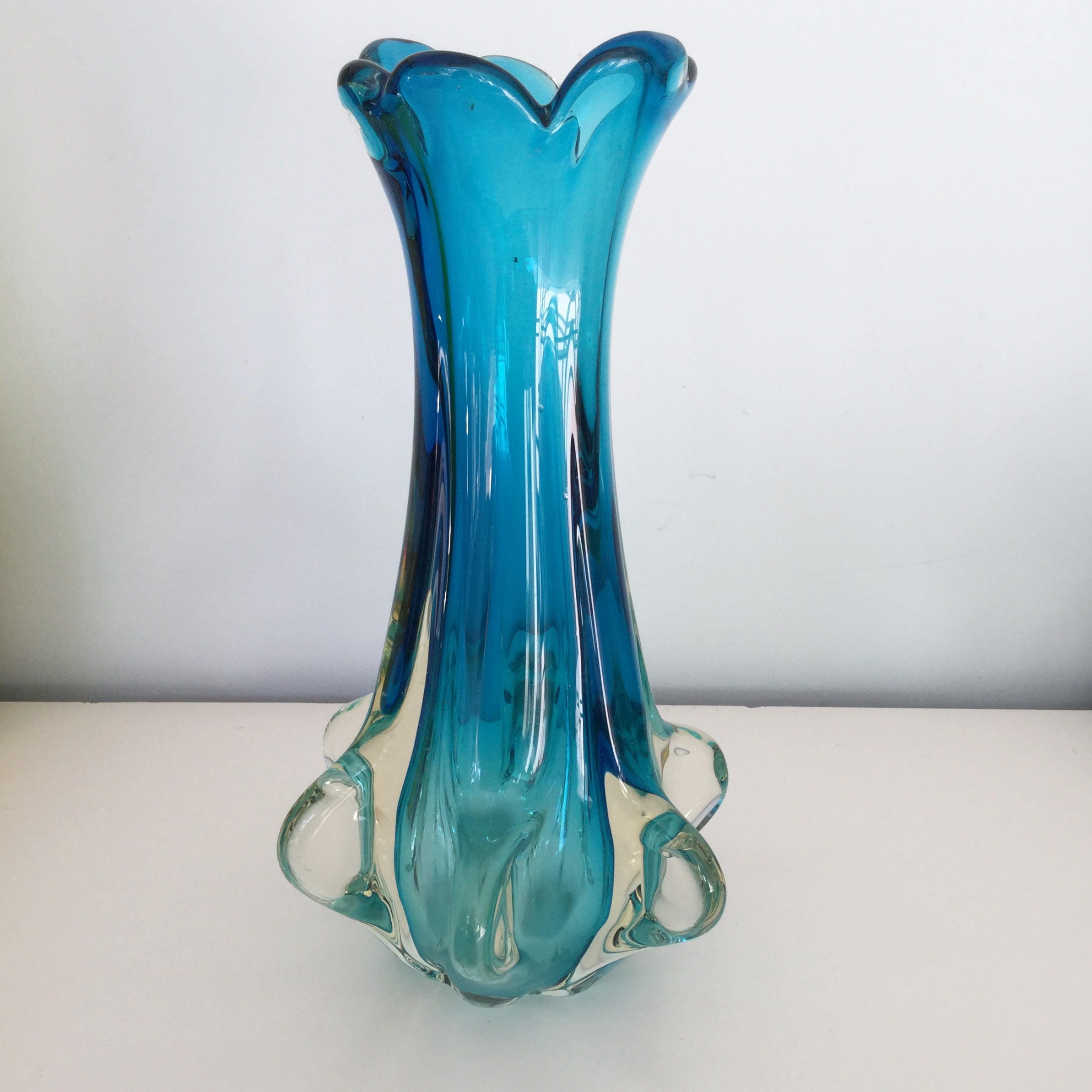 Vase Murano de Fratelli Toso Modèle Chambord