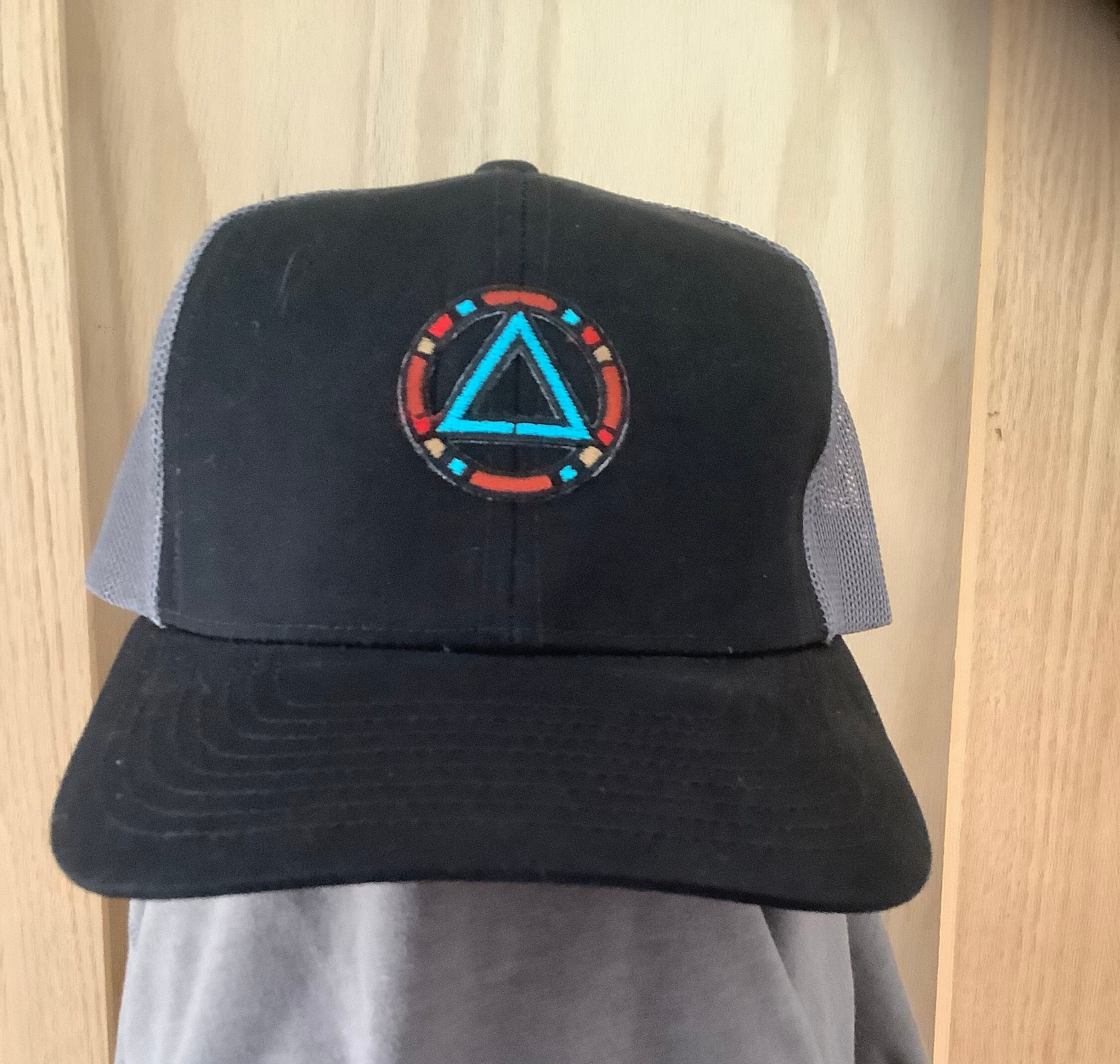 Circle Triangle Embroidered Hat - Etsy