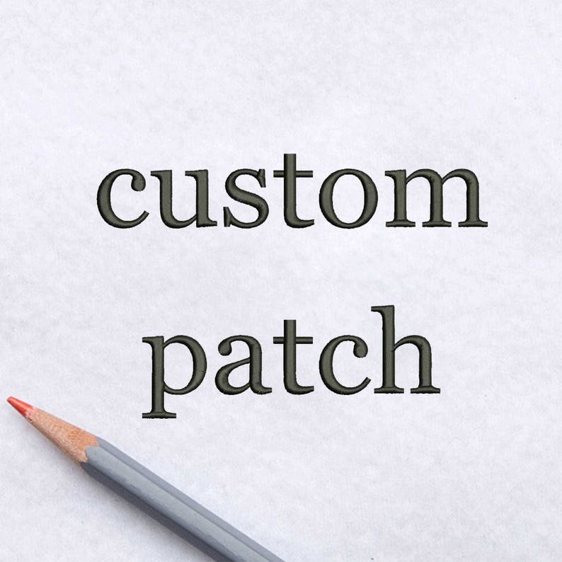 Custom patch Embroidered patch Personalize embroidery patch Custom Name Patch Iron on patch Custom Patch Design Name patch Back patch ED9000 