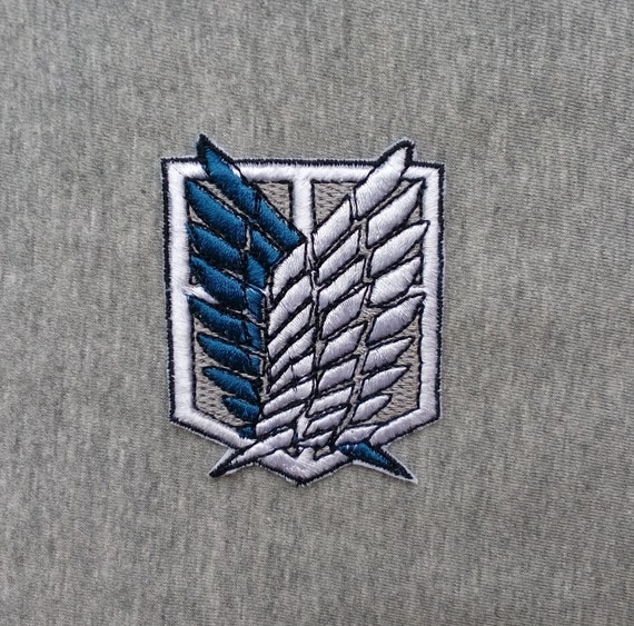 Attack On Titan Embroidered Patch Anime Geek Iron On Manga Etsy