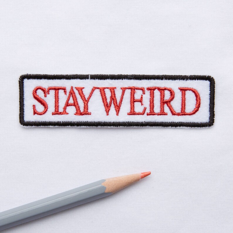 Stay Weird Embroidered Grunge Patches Punk Patch Iron on Etsy