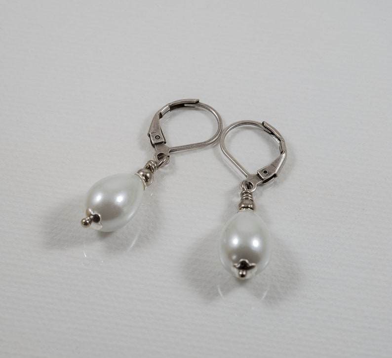 Edwardian Earrings Ivory Pearl Earrings Tudor Earrings - Etsy