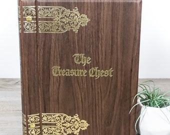 Mid Century "The Treasure Chest" Coffee Table Book Full of Inspirational Quotes, Poems, Prayers from the 60's. Perfect Vintage Gift or Prop