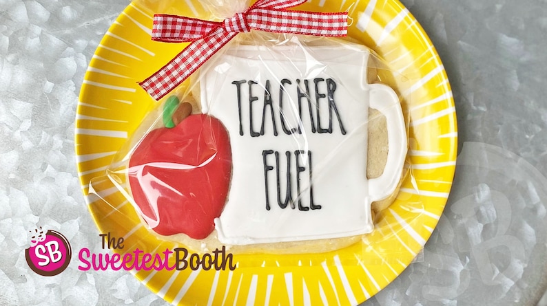 Back To School Teacher Fuel Custom Decorated Sugar image 0