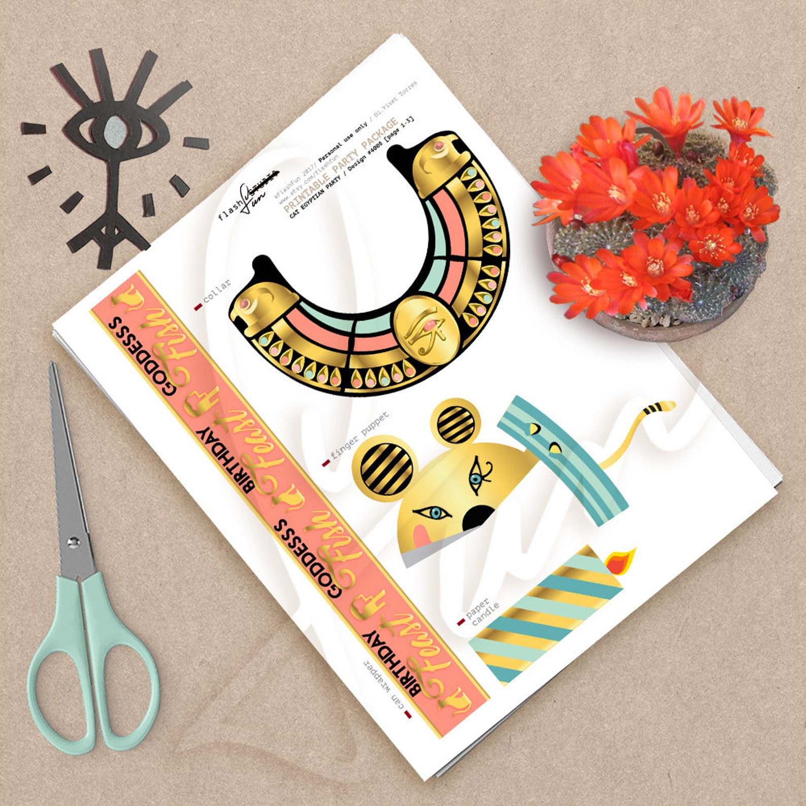 Egyptian Birthday Party Egyptian Party Decor Printable Party Etsy
